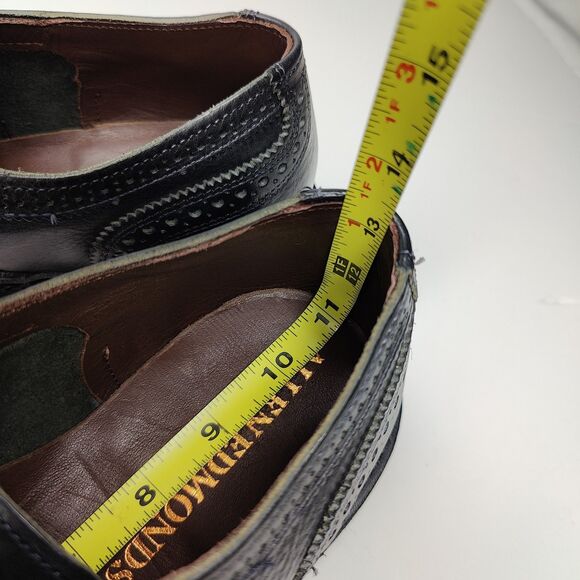 Allen Edmonds "Strandmok" Mens Cap-Toe Oxfords 9 D Black USA 5550 - Picture 11 of 12